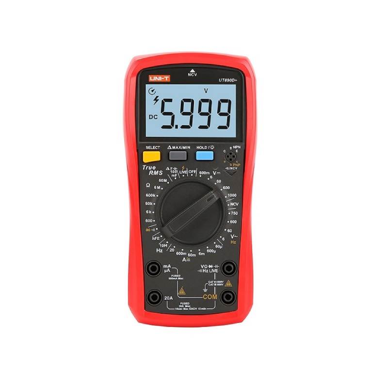 UNI-T UT890D+ Digital Multimeter ; True RMS 6000 count ; 1000VDC 20A AC/DC-image-25