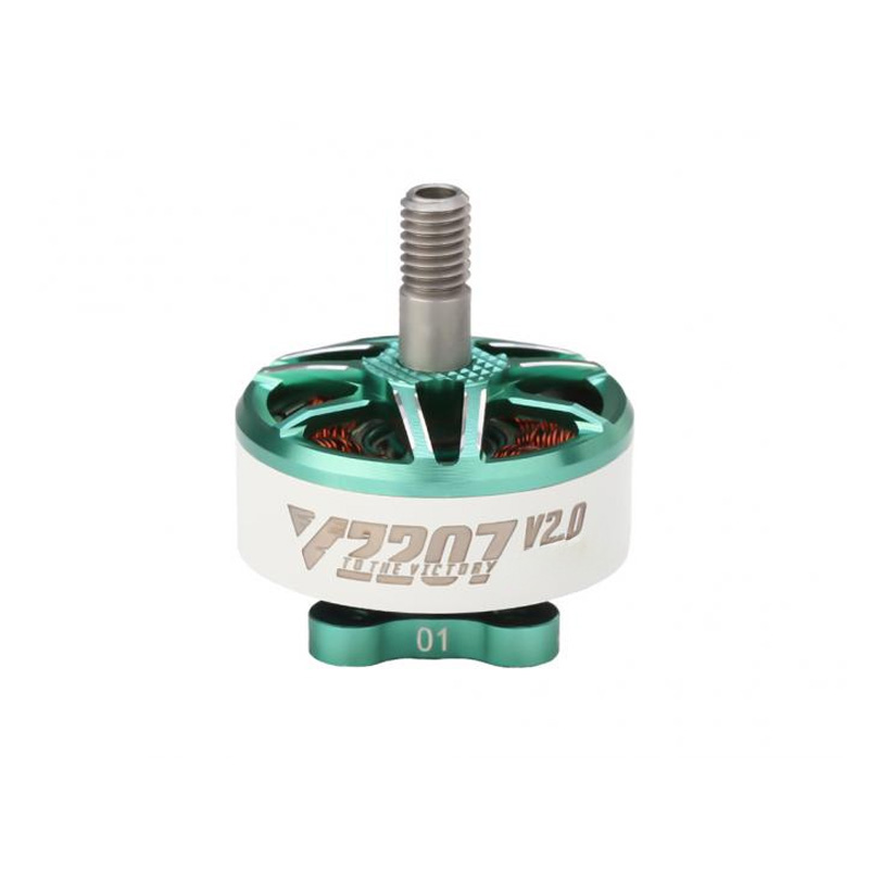 T Motor Velox V2207 V2.0 5"Freestyle Fpv Racing Drone Motor 4-6S Emerald Green 2250 KV-image-6