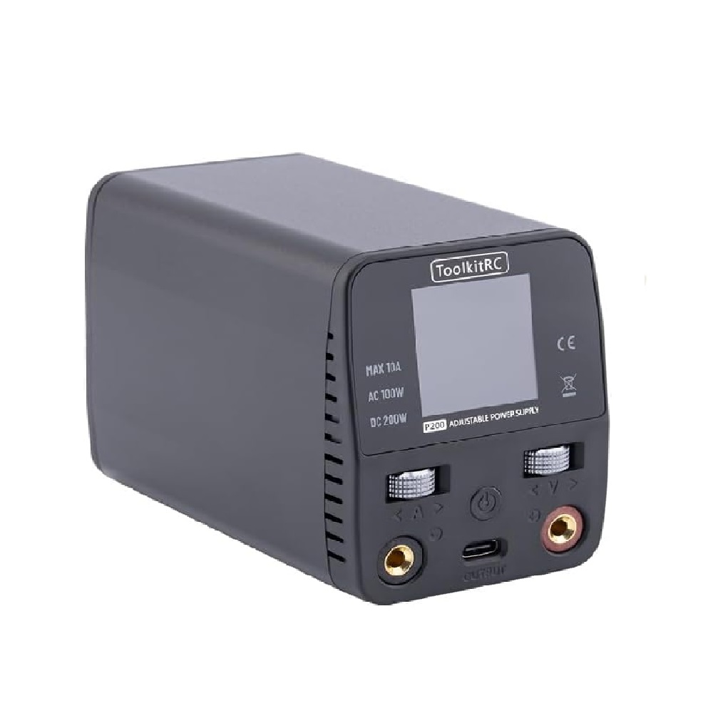 ToolkitRC P200 V2 Mini 0-30V 10A Supply AC100W DC200W GaN Adjustable Mini Desktop Power Supply-image-43