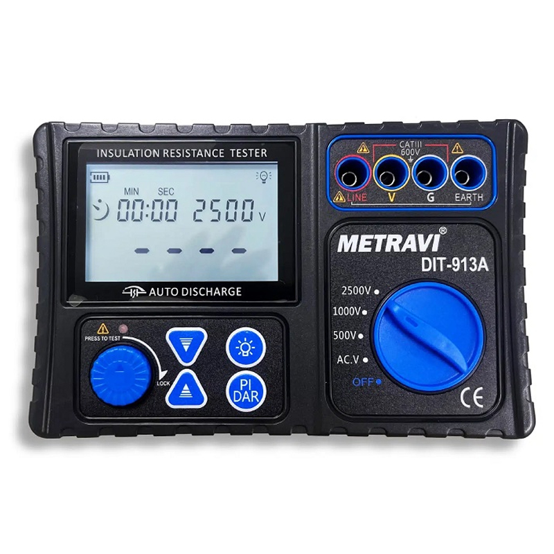 Metravi DIT-913A 0.00 MΩ-99 MΩ Digital Insulation Tester-image-7