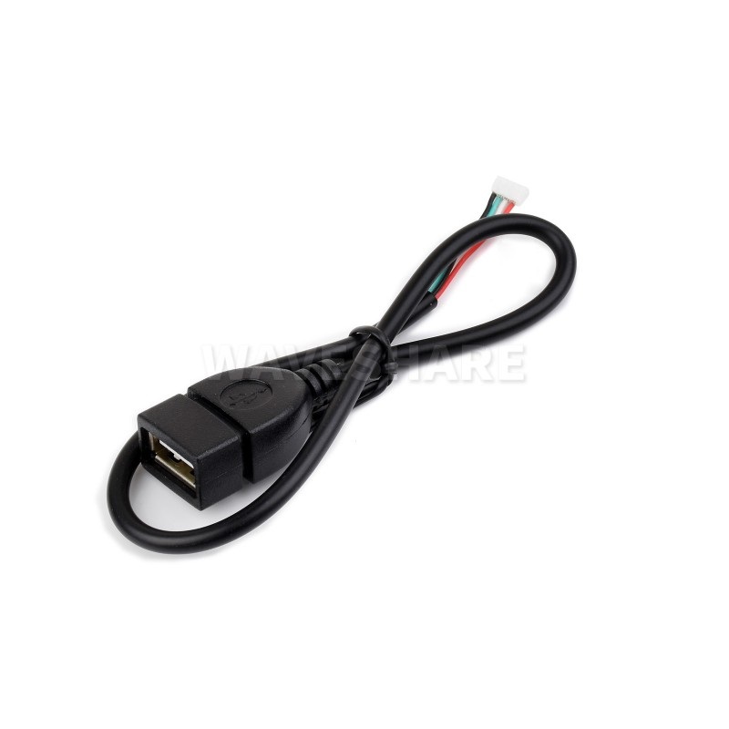 Waveshare MX1.25 4-Pin to USB Cable 30cm Type-A Female Interface-picture-40