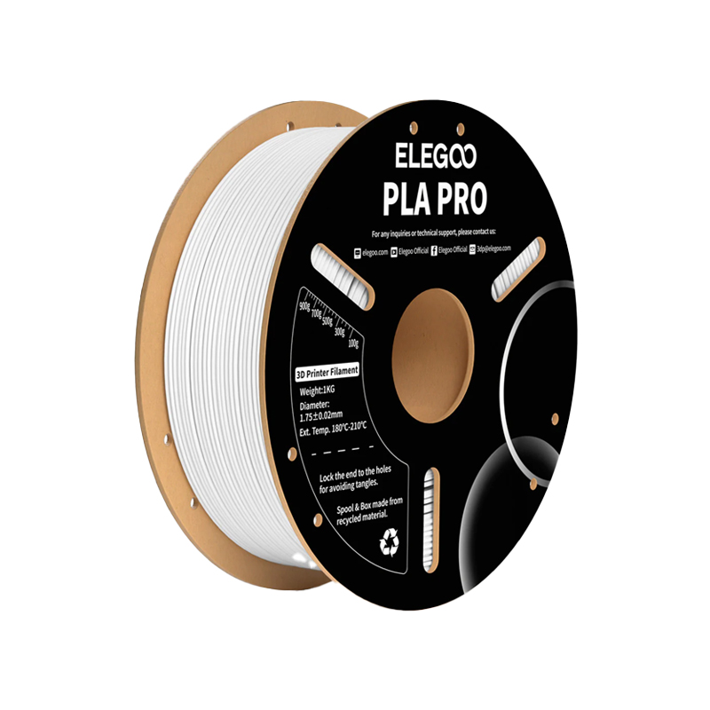 ELEGOO PLA Pro filament 1kg spool White-image-25