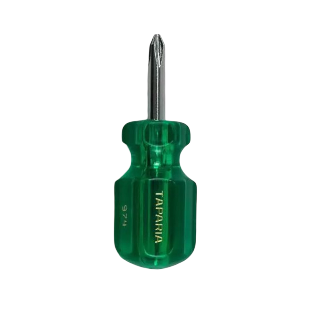 Taparia 974 Steel Two in One Stubby Screw Driver (Green and Silver)-picture-36