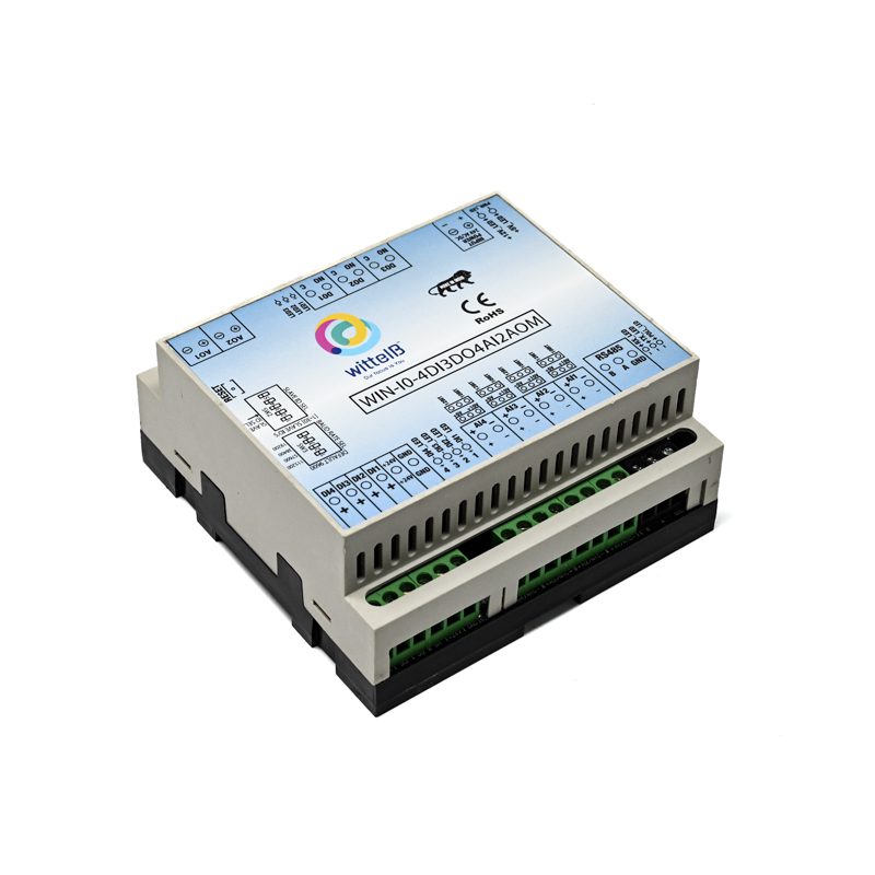 WittelB -WIN-IO-4DI3DO4AI2AOM-IO Module with 4 Digital Inputs 3 Digital Output 4 Analog Inputs and 2 Analog Output with Modbus RS485 Interface(10 Bit Resolution)-picture-17
