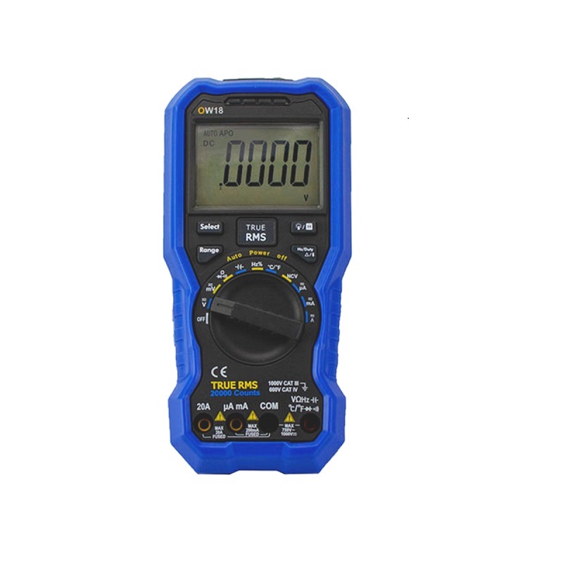 OWON OW18D Digital Multimeter - 1000VDC/ 750VAC ; 20A AC/DC-image-1