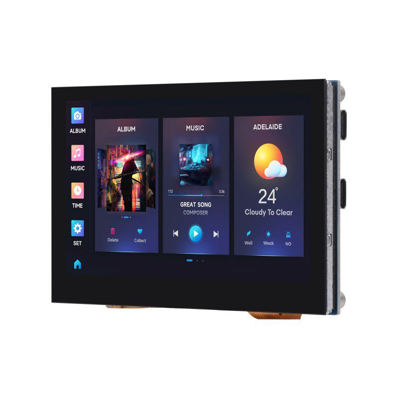 Waveshare ESP32-S3 4.3inch Display Development Board, 800×480, Without Touch Function, 32-bit LX7 Dual-core Processor,-picture-36