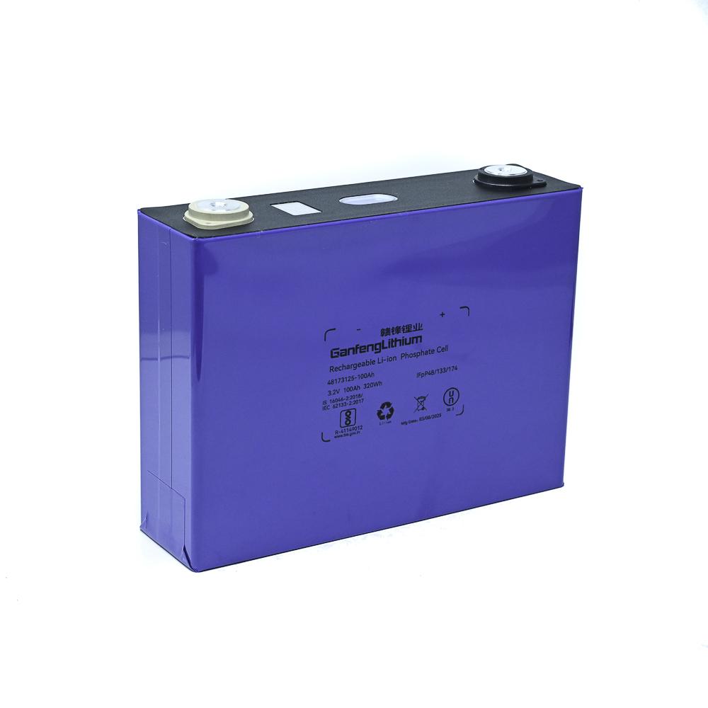 GanFeng 3.2V 100Ah LiFePO4 Lithium Prismatic Battery Cell - 48173125-100Ah-image-22
