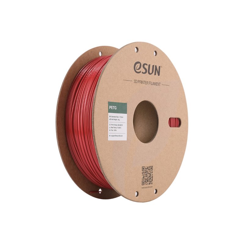 eSUN PETG+ Fire Engine Red - 1.75mm 3D Printing Filament Spool-image-7