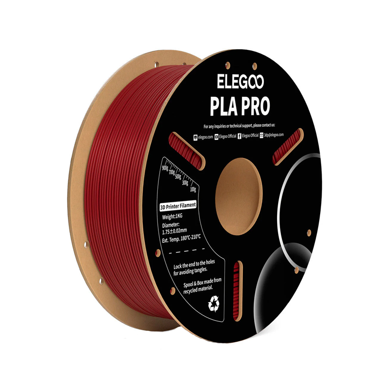 ELEGOO PLA Pro filament 1kg spool Burgundy Red-image-33