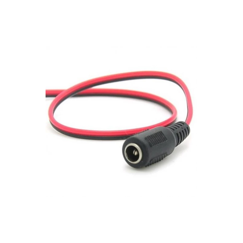 5mm DC Jack Socket Female Connector with Wire Moulded 15cm-image-3