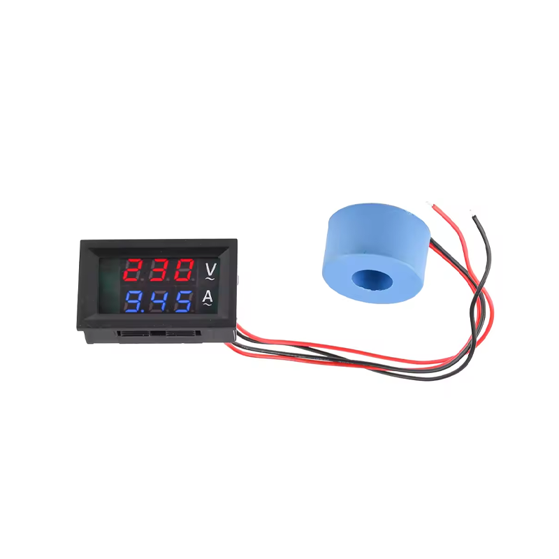 AC50-500V 10A Dual Display Voltage Current Meter Detector Tester With Transformer-image-33