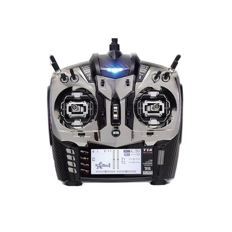 JRPROPO T14 x 4 CNC Machined Gimbals Chrome Radio Transmitter / Mode2 /Without Battery-image-33