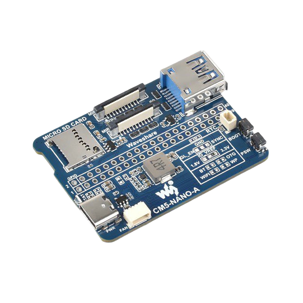 Waveshare Nano Base Board (A) for Raspberry Pi Compute Module 5, Same Size As The CM5-image-8