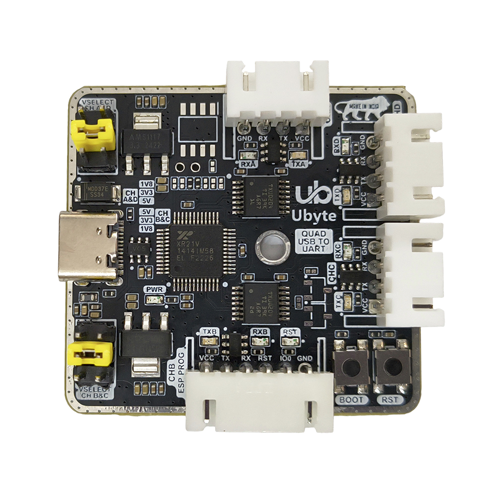 UBYTE-Quad Channel USB to UART Converter with ESP32 Programmer-image-8