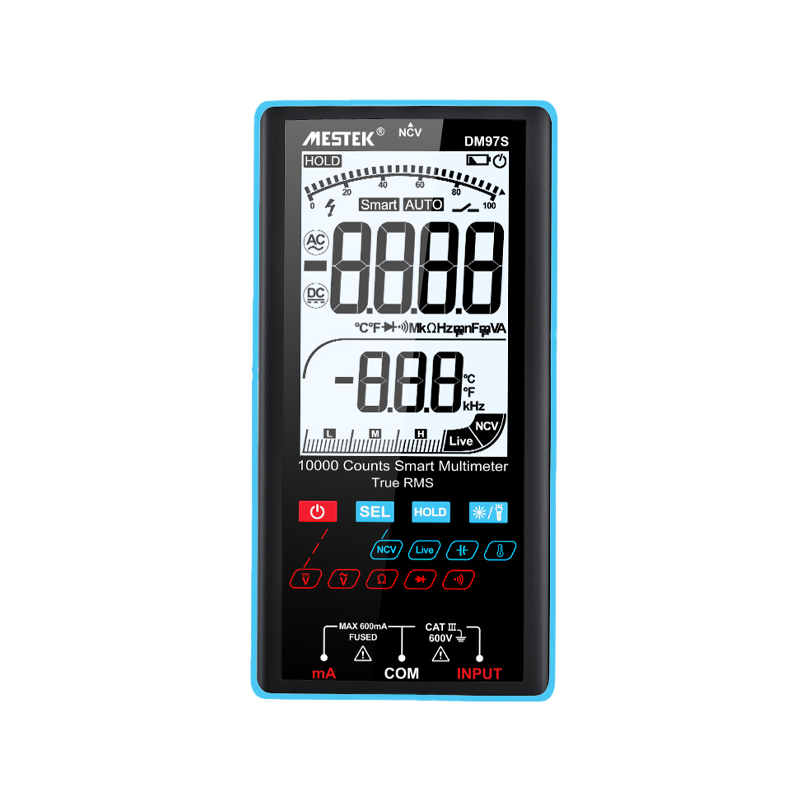 MESTEK DM97S Large Screen Smart Range Portable Digital Multimeter-image-38