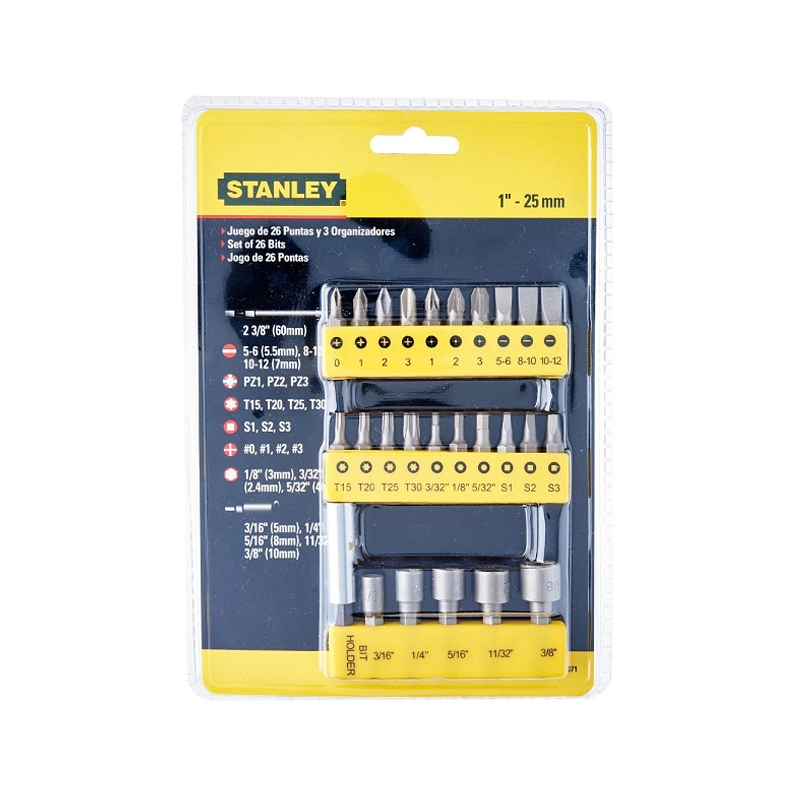 STANLEY 68-071-23 26-Piece Insert-Bit Chrome-Vanadium Screwdriver Set for Home-image-4