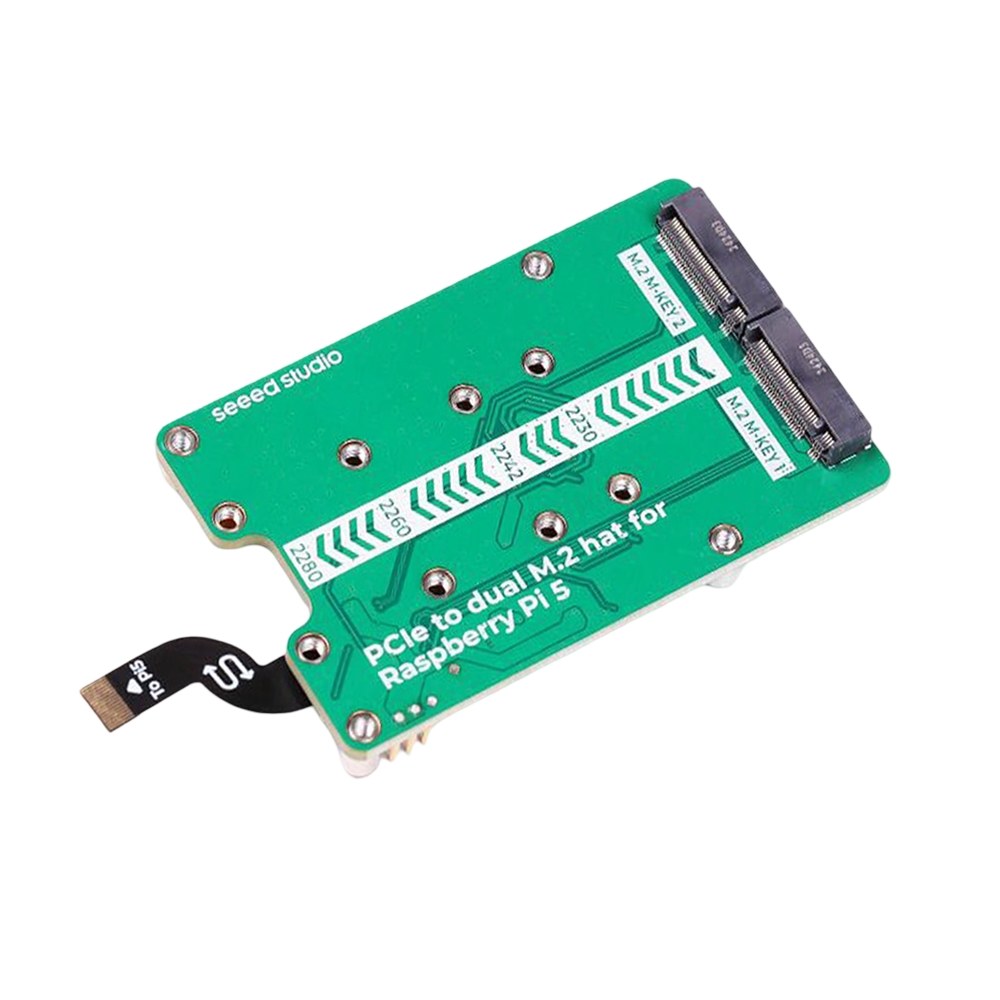 Seeed Studio PCIe2.0 to Dual M.2 Hat for Raspberry Pi 5, Support NVMe SSD, Support Hailo8/8L-picture-34