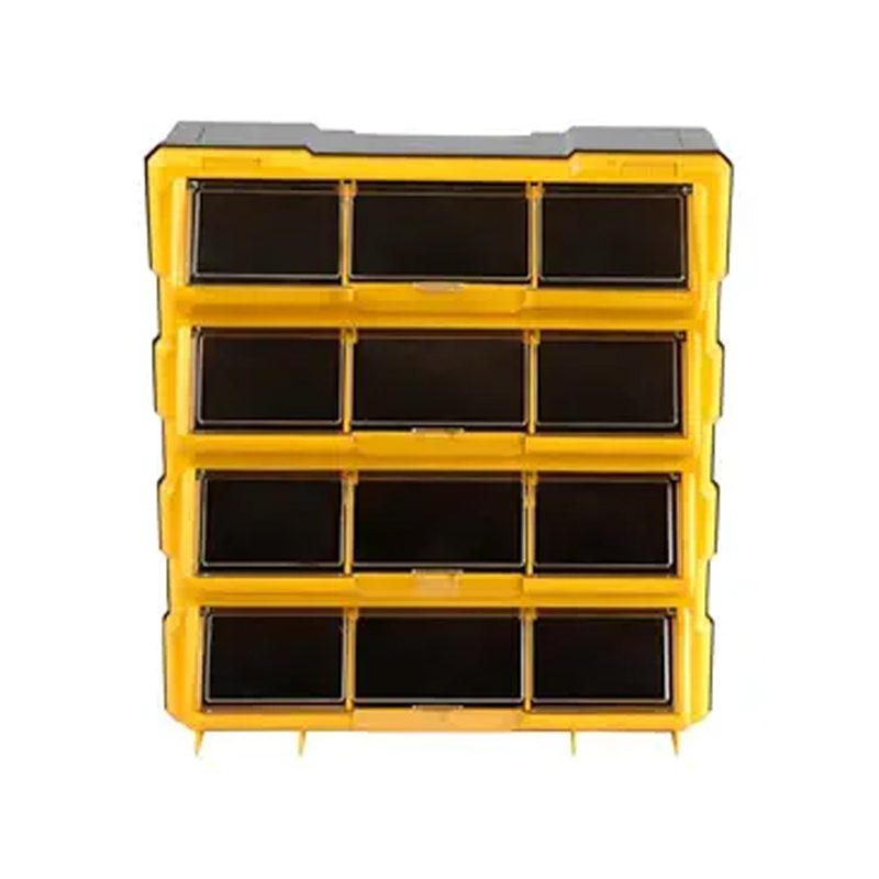 Alkon ACO12PTL Component Organiser With Drawers Small Parts Storage, Multiple Drawers-12 Pockets - Polypropylene-image-8