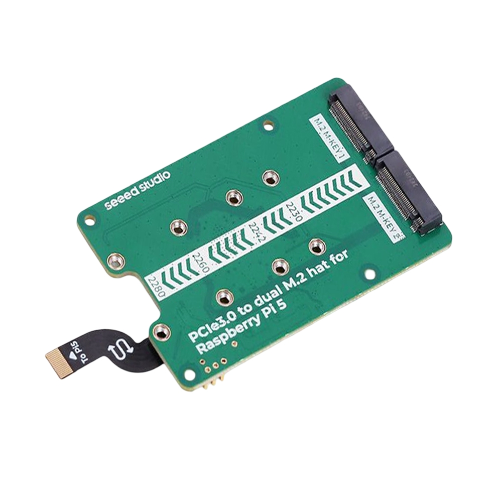 Seeed Studio PCIe3.0 Switch to Dual M.2 Hat for Raspberry Pi 5, Support NVMe SSD, Support Hailo8/8L-picture-37