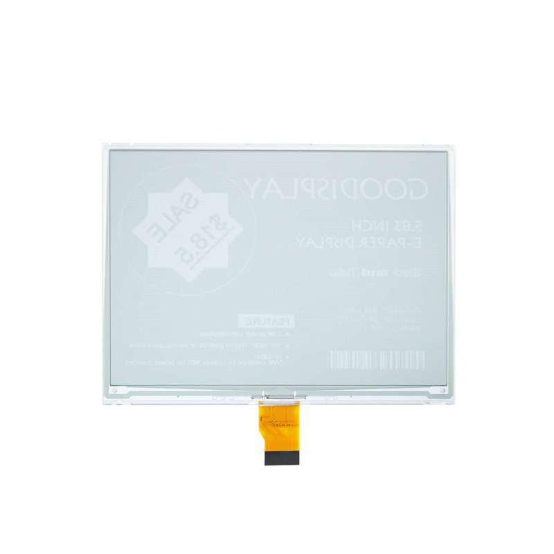 GoodDisplay 5.83 inch 648x480 White E-ink Screen E-Paper Display-image-26