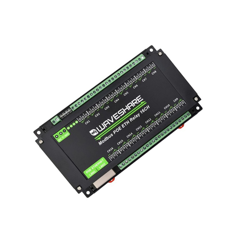 Waveshare 16-Ch Ethernet Relay Module, Modbus RTU / Modbus TCP Protocol, Ethernet Port Communication, Supports PoE Power Supply, With Various Isolation And Protection Circuits-picture-29