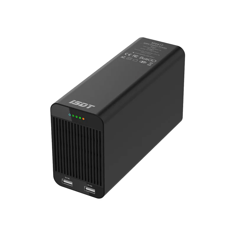 ISDT SP2417 400 W Smart DC Power Supply – 24 V/17 A, BattGO Friendly, Dual USB‑Out, IC3 (EC3) Output-image-34