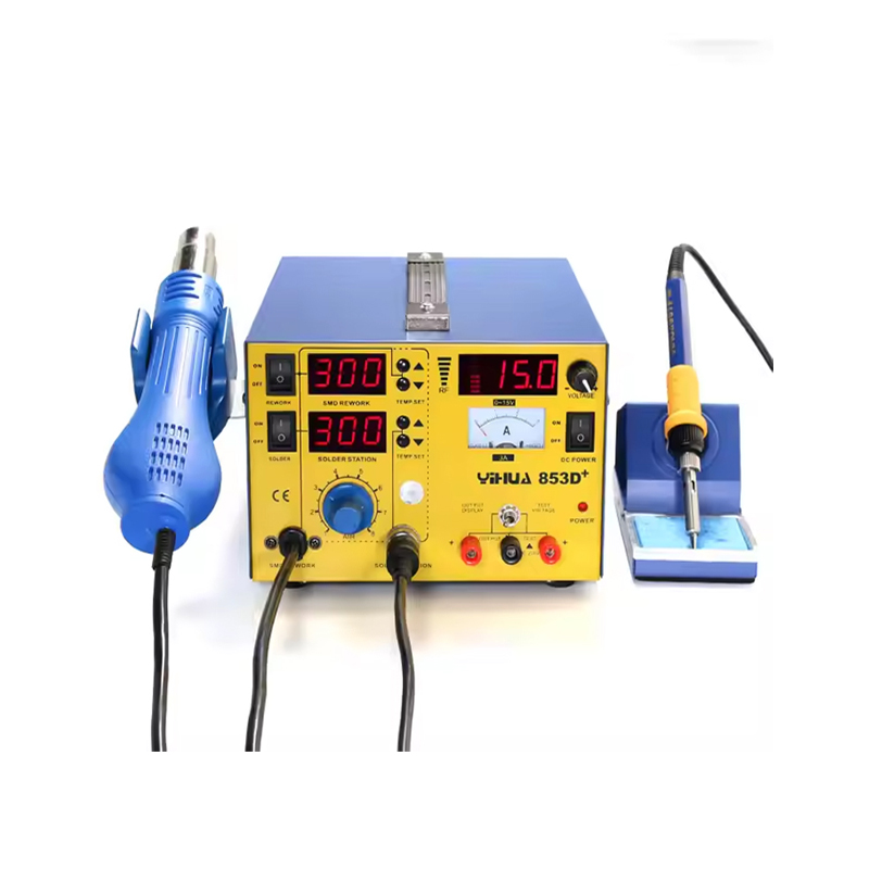 YIHUA 853D+ 3A, 3in1 Soldering Iron Hot air DC Power Supply 15V,3A, RF-image-25