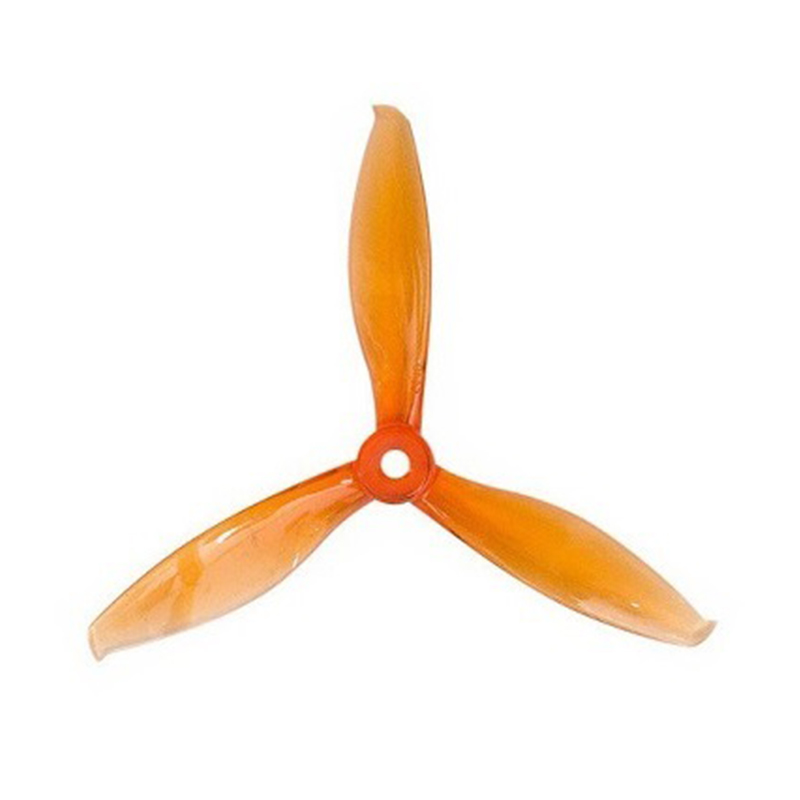 Orange HD Propellers 5149(5.1X4.9) Tri Blade Flash Propellers 2CW+2CCW 2 Pair-Tranparent Orange-image-29
