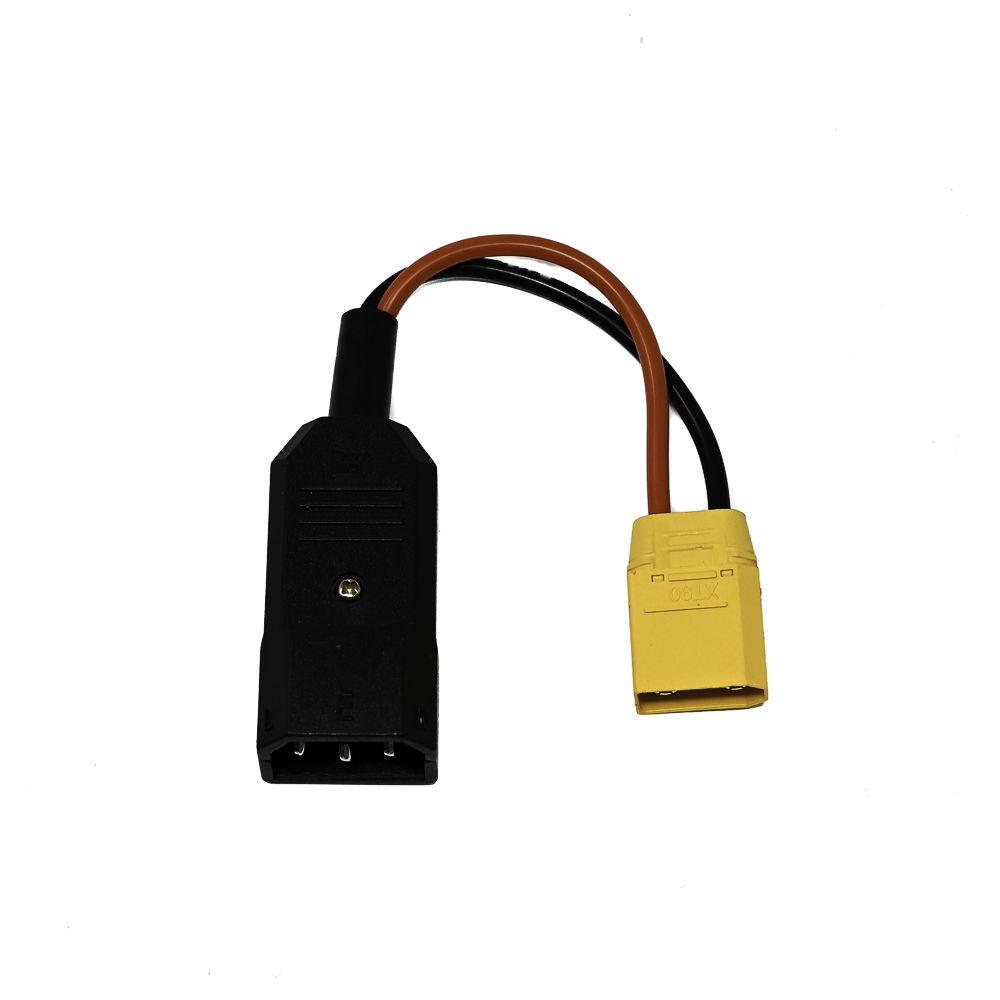 SafeConnect IEC 3 Pin Cable Mount Male Connector to XT-90 Male 14AWG 25cm Cable-image-21