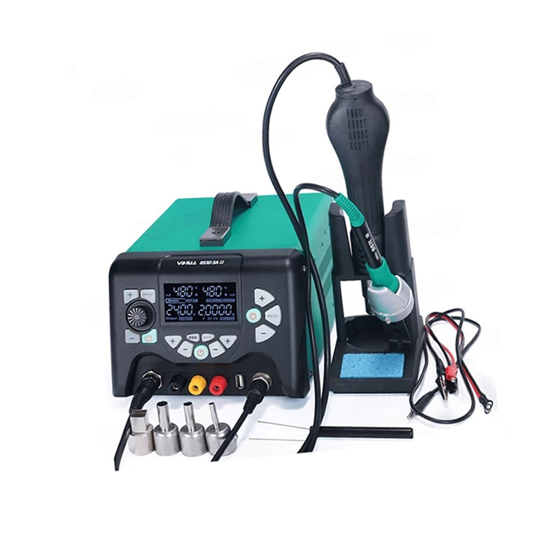 YIHUA 853D5A-II 3in1 Soldering Iron Hot Air DC Power Supply 30V,5A, USB-image-23