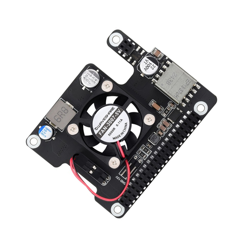 Waveshare Power Over Ethernet Expansion Board For RDK X5, Onboard Cooling Fan, With Metal Heatsink, Supports 802.3af/at Network Standard-image-18