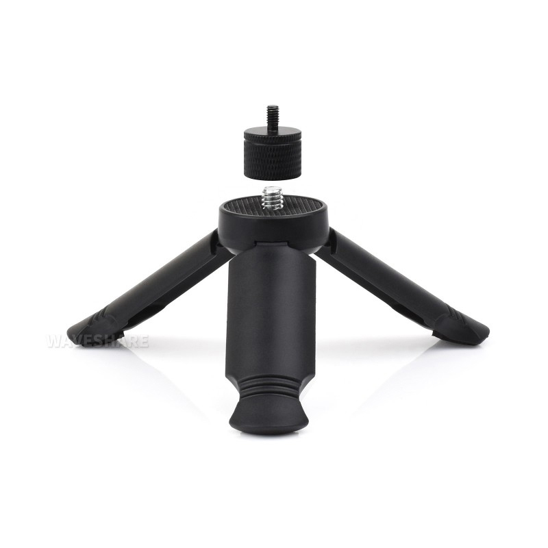 Waveshare Portable Mini Lightweight Outdoor Universal Tripod (B) Black Color suitable For DJI Pocket 3 Camera-image-14