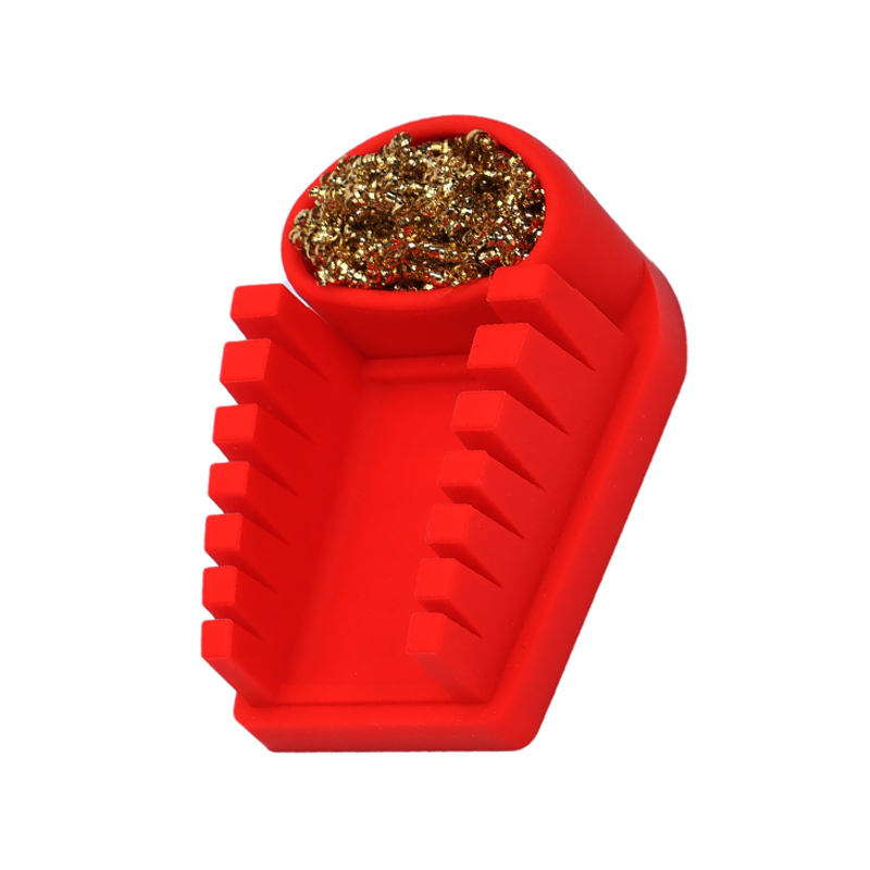 YIHUA T02 Soldering Aids Snap Wire Silicone Holder Large Size with Cleaning Brass Ball-image-5