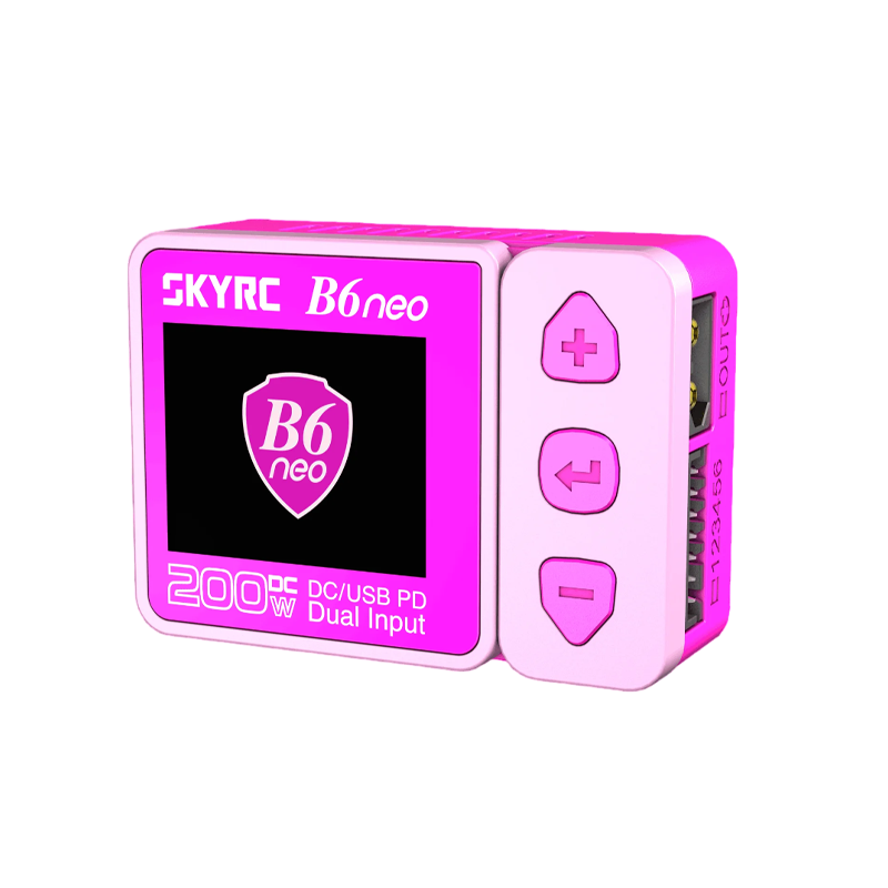 SkyRC B6neo 200W Single Channel DC LiPo / LiFe / LiIon / LiHV / NiMH / NiCd / Pb Smart Charger with PD Input (Pink Version)-image-29
