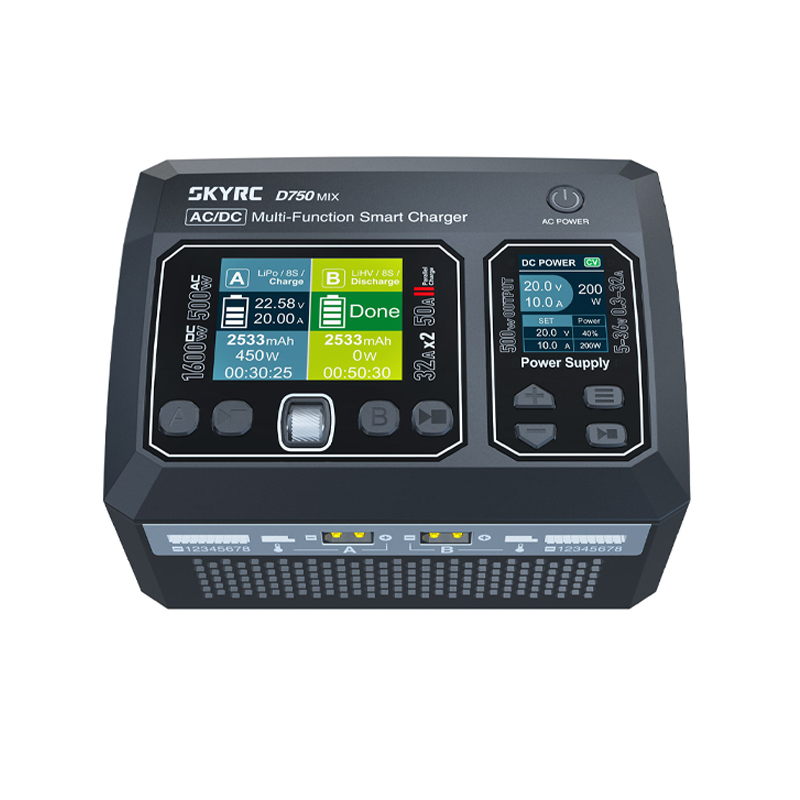 SkyRC D750 MIX Dual Channel AC/DC LiPo / LiHV (1–8S) Battery Charger with Bluetooth-image-21