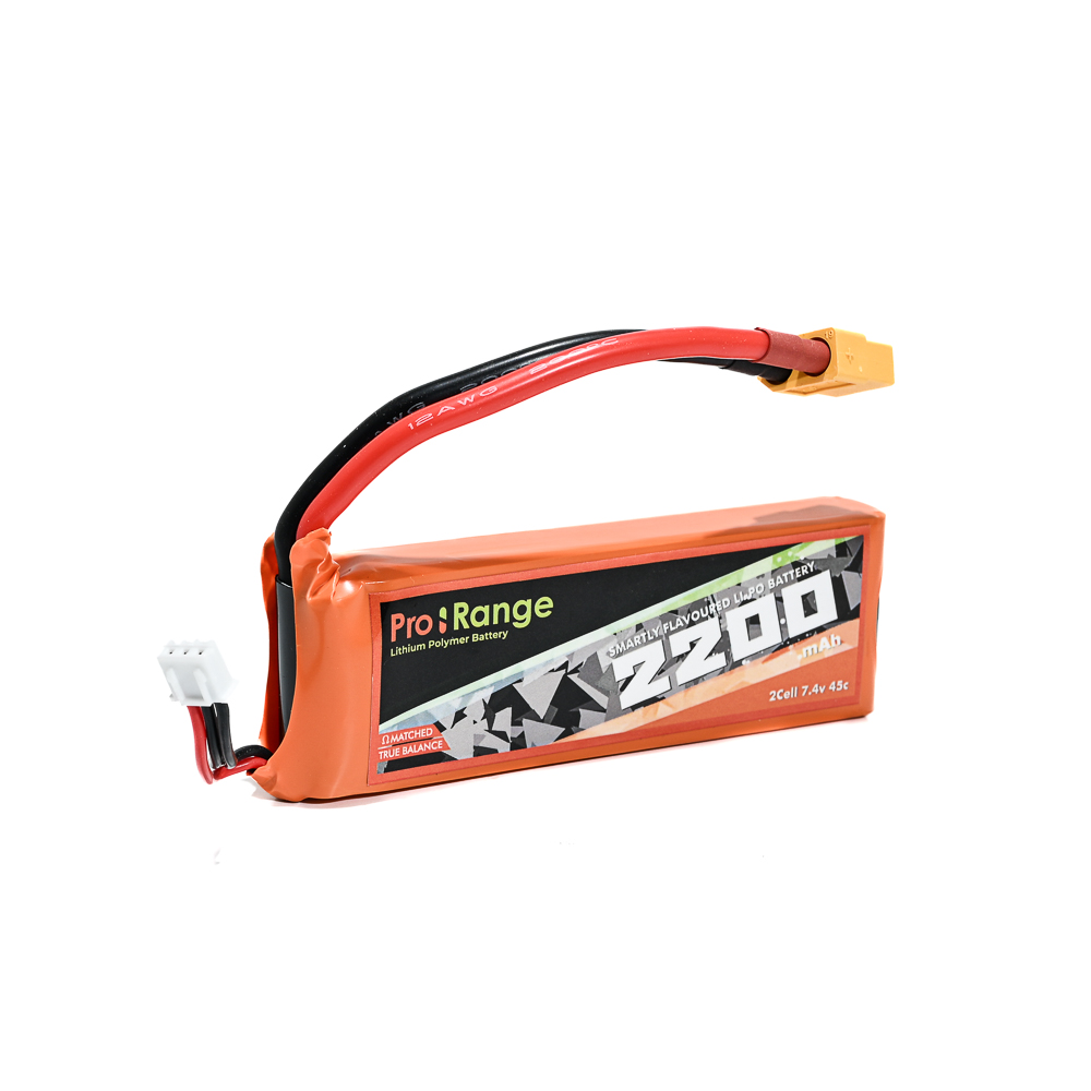 Pro- Range 7.4V 2200mAh 45C 2S Lithium Polymer Battery Pack-image-9