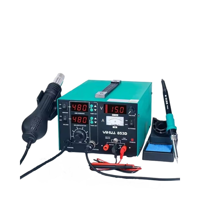 YIHUA 853D 1A3in1 Soldering Iron Hot Air DC Power Supply 15V,1A-picture-24