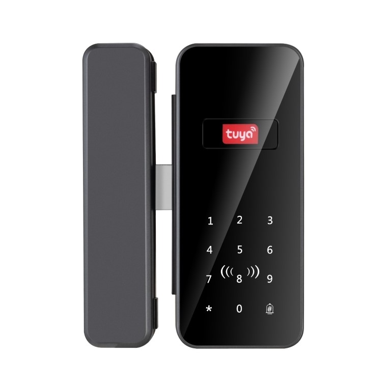 Tuya PST-GL-B12, Smart Bluetooth Glass Door Lock with Mechanical Key-image-44