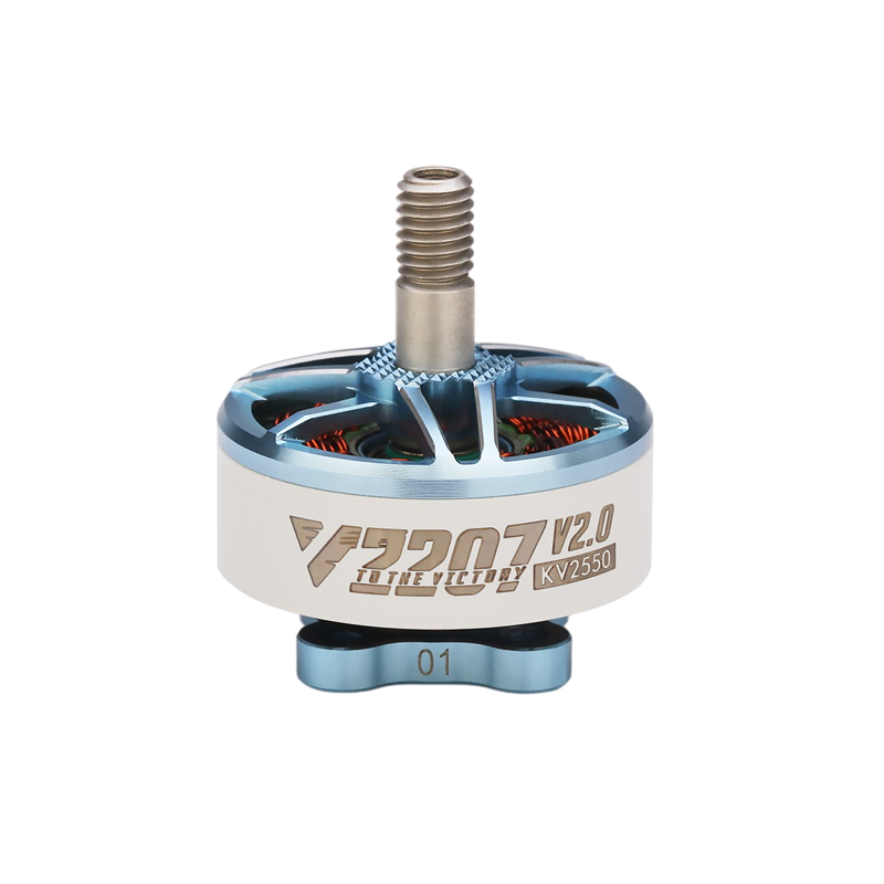 T Motor Velox V2207 V2.0 5"Freestyle Fpv Racing Drone Motor 4S 2550 KV(White+Blue)-image-44