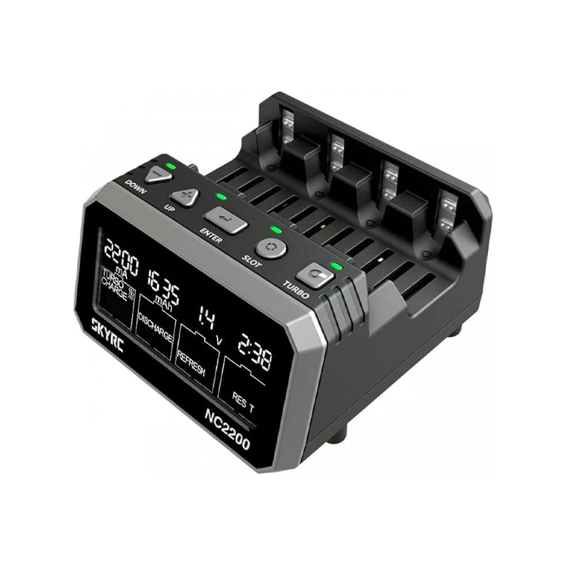 SkyRC NC2200 Compact 4-Slot AA/AAA NiMH/NiCd Battery Charger and Analyzer-image-13