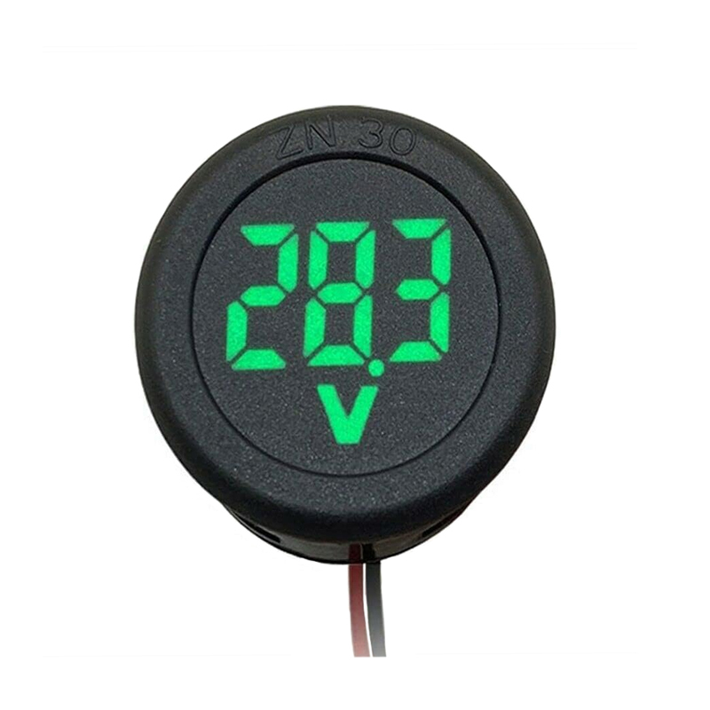 amiciSense DC 5~100V Voltmeter, 3-Digit LED Digital Display Voltage Detector for Bike Battery Voltage Monitoring, Black-image-25