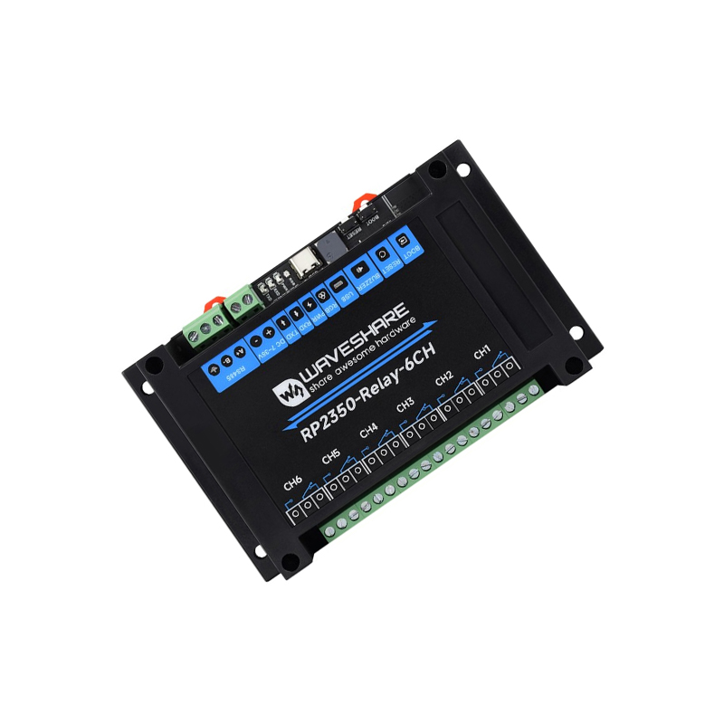 Waveshare Industrial 6-Channel RP2350 Relay Module with Onboard RS485 / Pico HAT interfaces and Multiple Isolation Protection Circuits, Industrial-Grade-picture-26