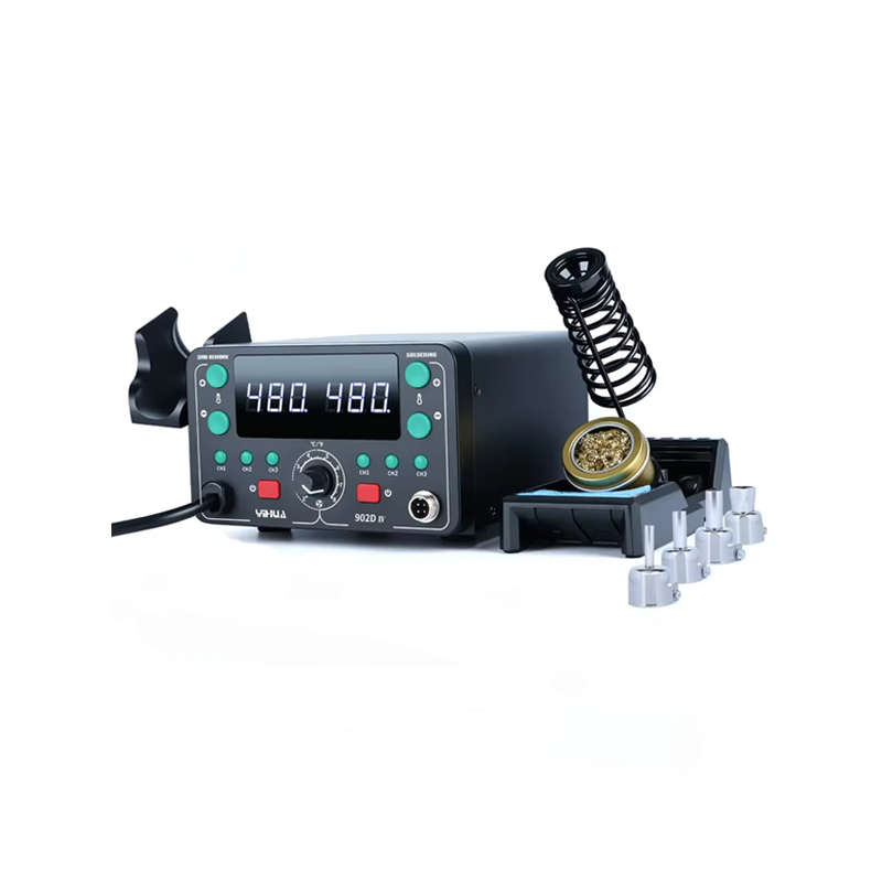 YIHUA 902D-IV Soldering Station 775W 2 in 1 Hot Air Soldering Iron Rework Station With T12 Iron Tip-image-44