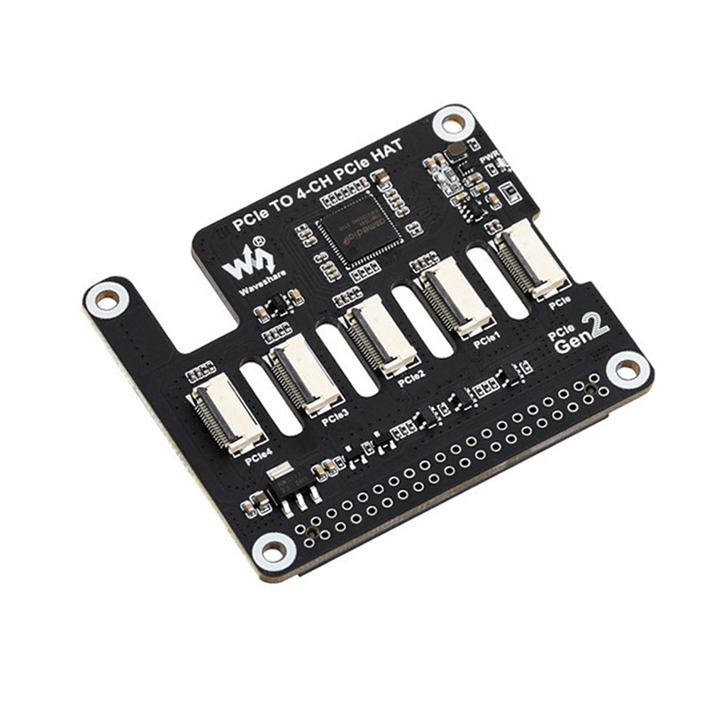 Waveshare 4-Ch PCIe FFC Adapter Board for Raspberry Pi 5 expands the PCIe Interface Of The Pi 5 To 4-Ch PCIe FFC Connectors-picture-34