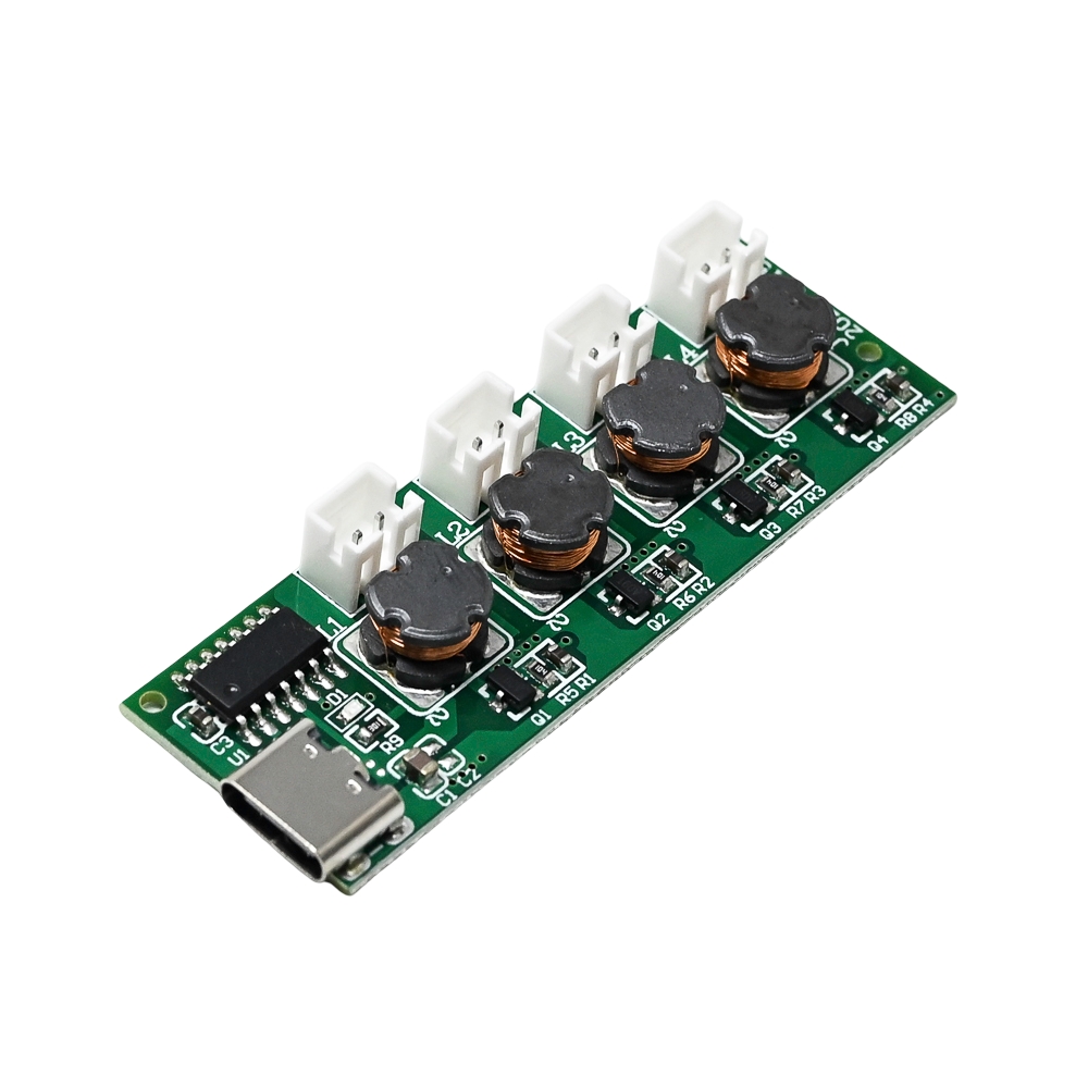 Ultrasonic atomizer TYPE-C interface switchless four-spray humidifier module DC5V atomization control board DIY 4A brackets-picture-18