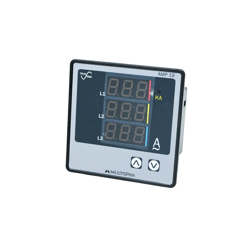 MULTISPAN AMP-19-B1-00 3-Phase Ampere Meter 3-Digit 3-Line Display-image-1