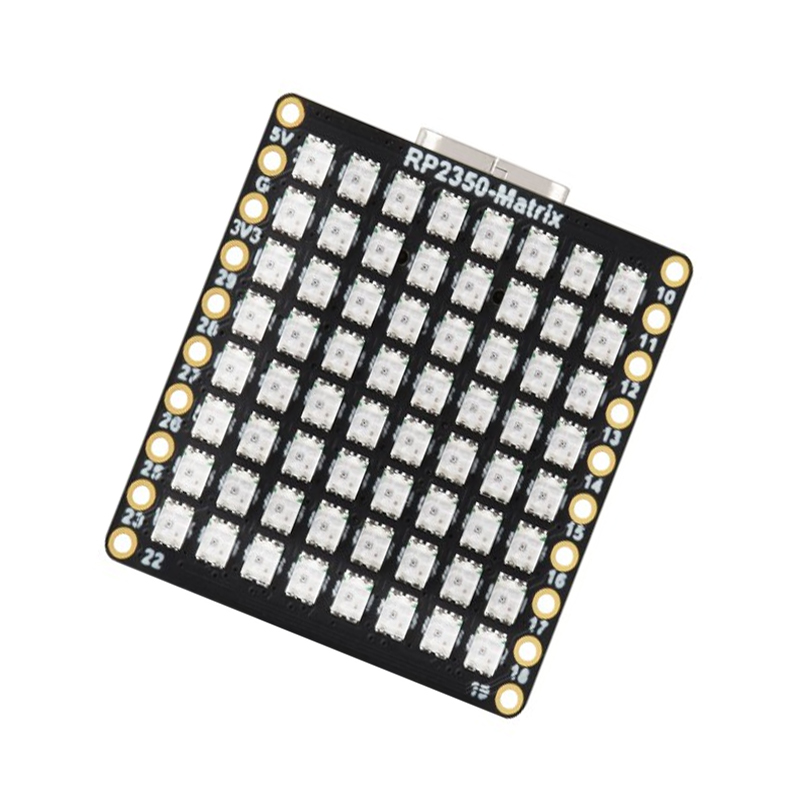 Waveshare RP2350-Matrix Microcontroller Development Board with Onboard 6-Axis Sensor And 8 × 8 RGB LED Matrix-image-35
