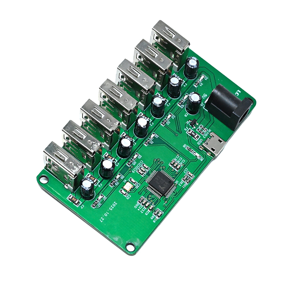 Micro usb DC5V Micro USB 2.0 HUB Module 1 to 7 Port USB Hub Seven Port Splitter Expansion Module with LED 480Mbps Auto Sleep-picture-44