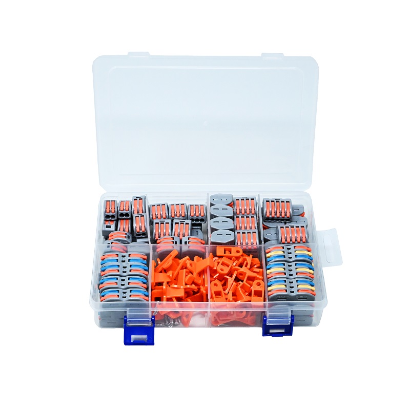 81+ Pcs Multi-Type Lever Wire Connector Kit | 2/3/4/5 Pin Electrical Terminals with Mount Clips & Screws-image-4