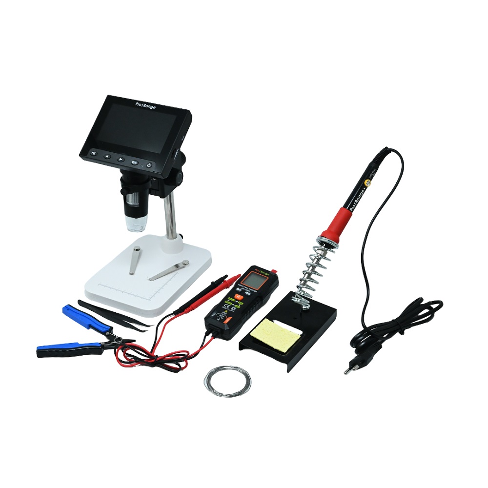 All-in-One Electronics Repair Kit with Digital Microscope, Soldering Iron & True RMS Multimeter | 720P/3MP Display | 60W Adjustable Iron | Ideal for PCB & DIY Repair-picture-14